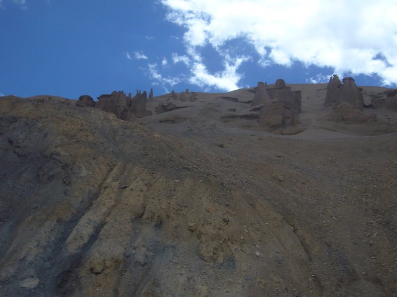 Alien rock formations.